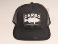 Black and White silicone patch snapback