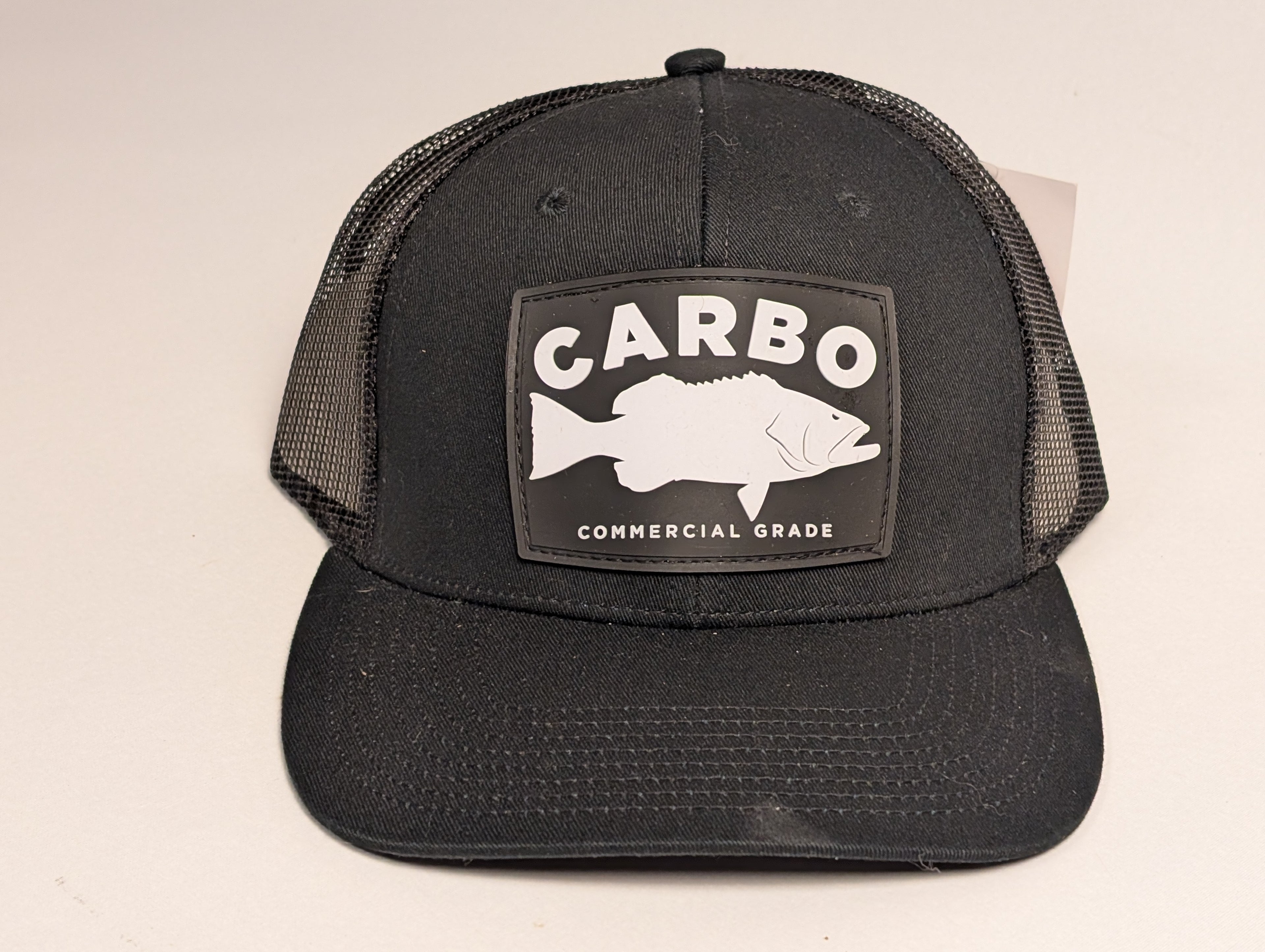Black and White PVC patch snap back