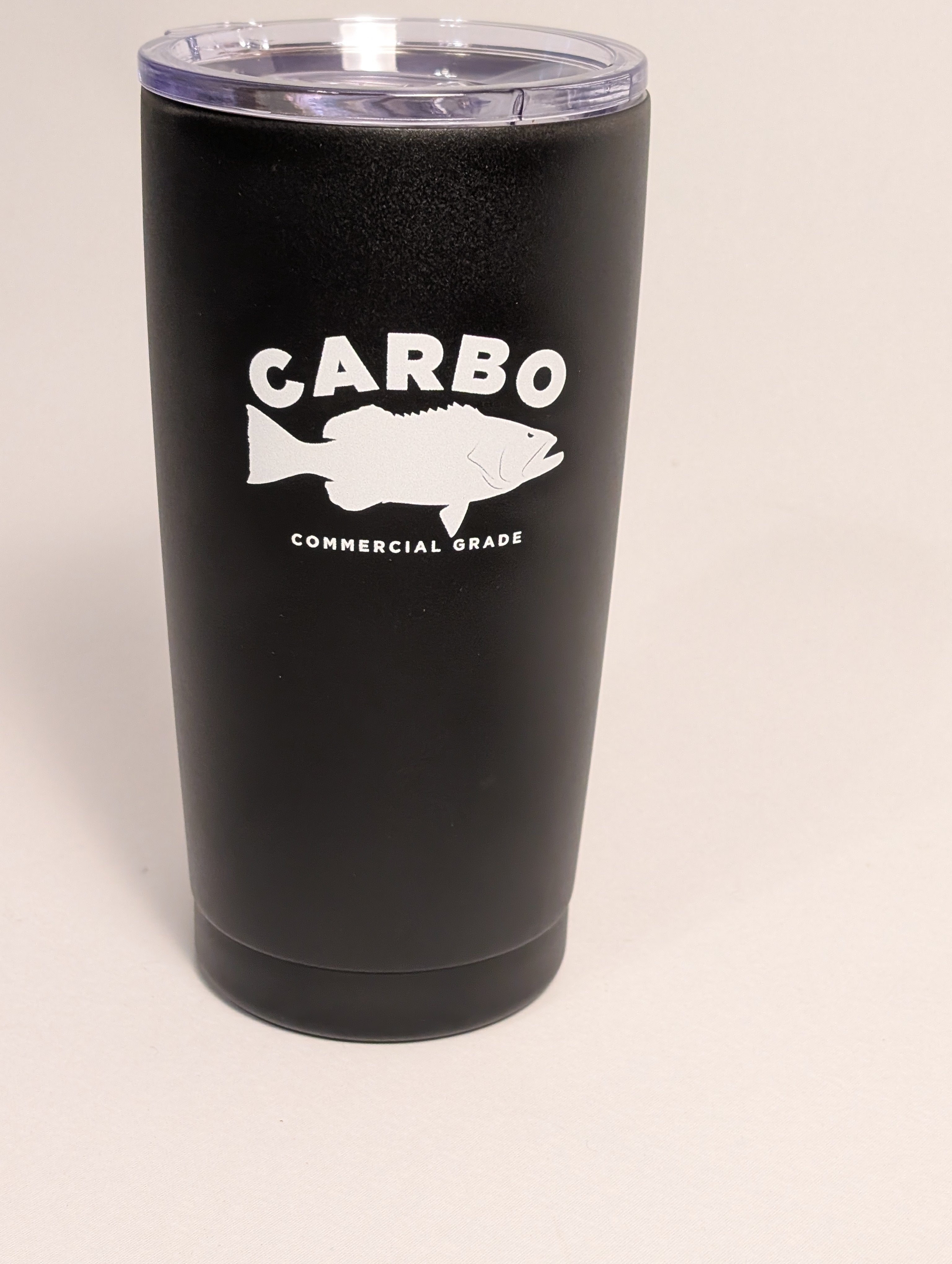 Tumbler Black and White Slide open lid